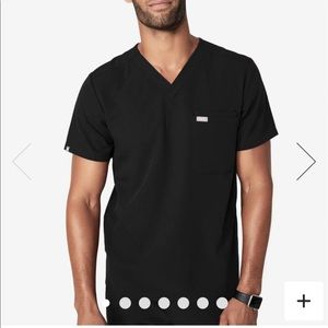 Figs Men’s Leon Scrub Top Black - Medium